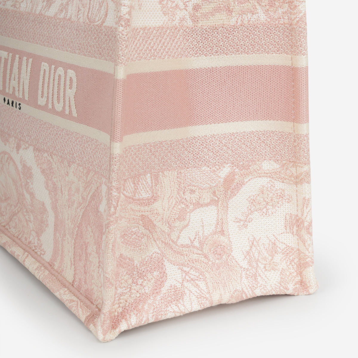 Dior Small Book Tote - Pink Oblique Jacquard