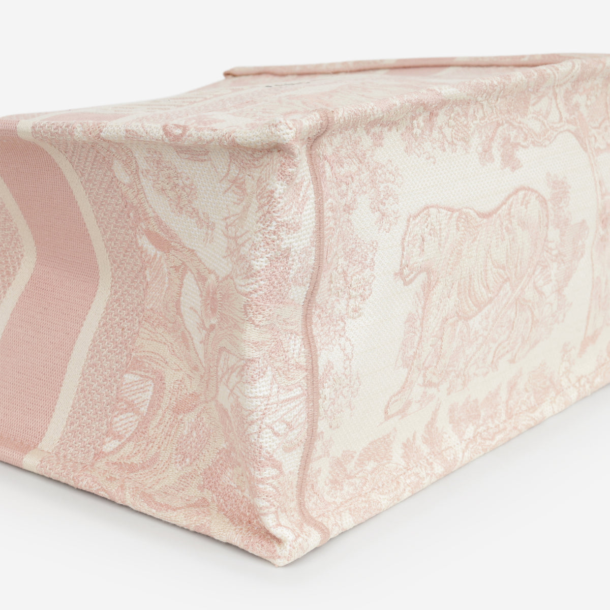 Dior Small Book Tote - Pink Oblique Jacquard