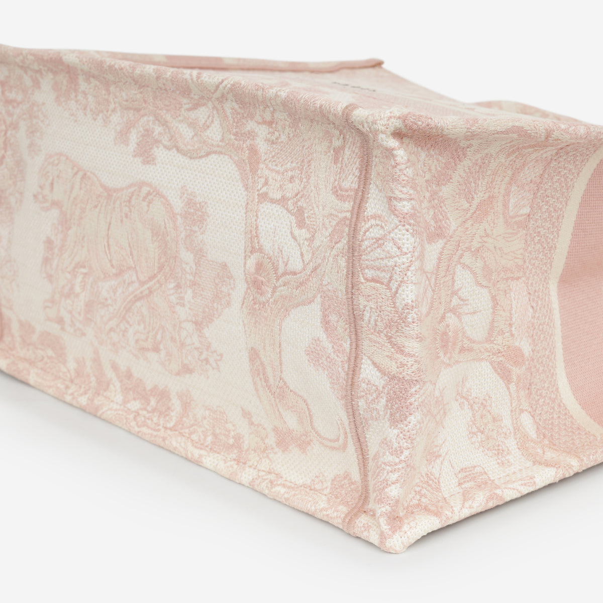 Dior Small Book Tote - Pink Oblique Jacquard