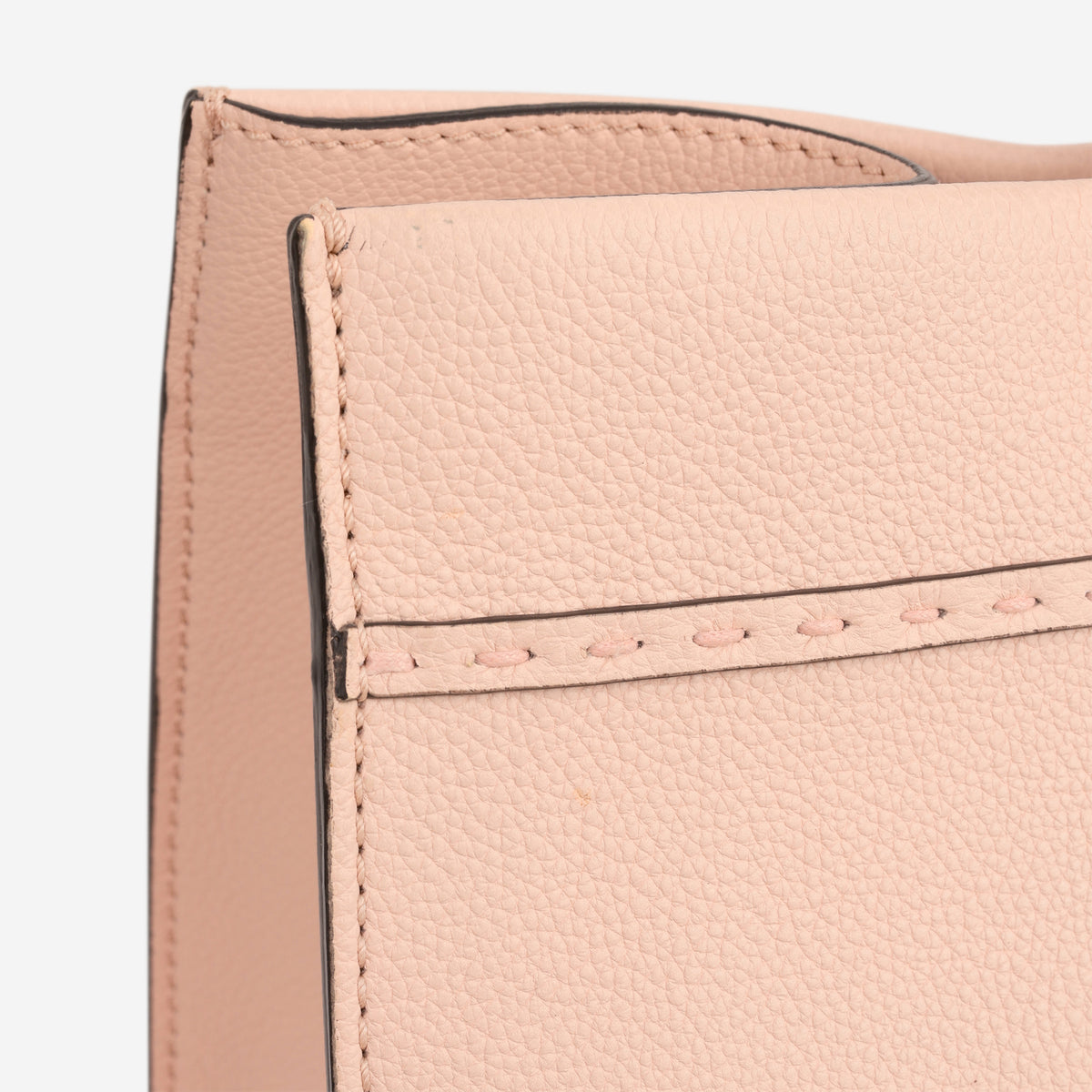 Fendi Medium Sunshine Tote - Pink Grained Calfskin | Silver Hardware