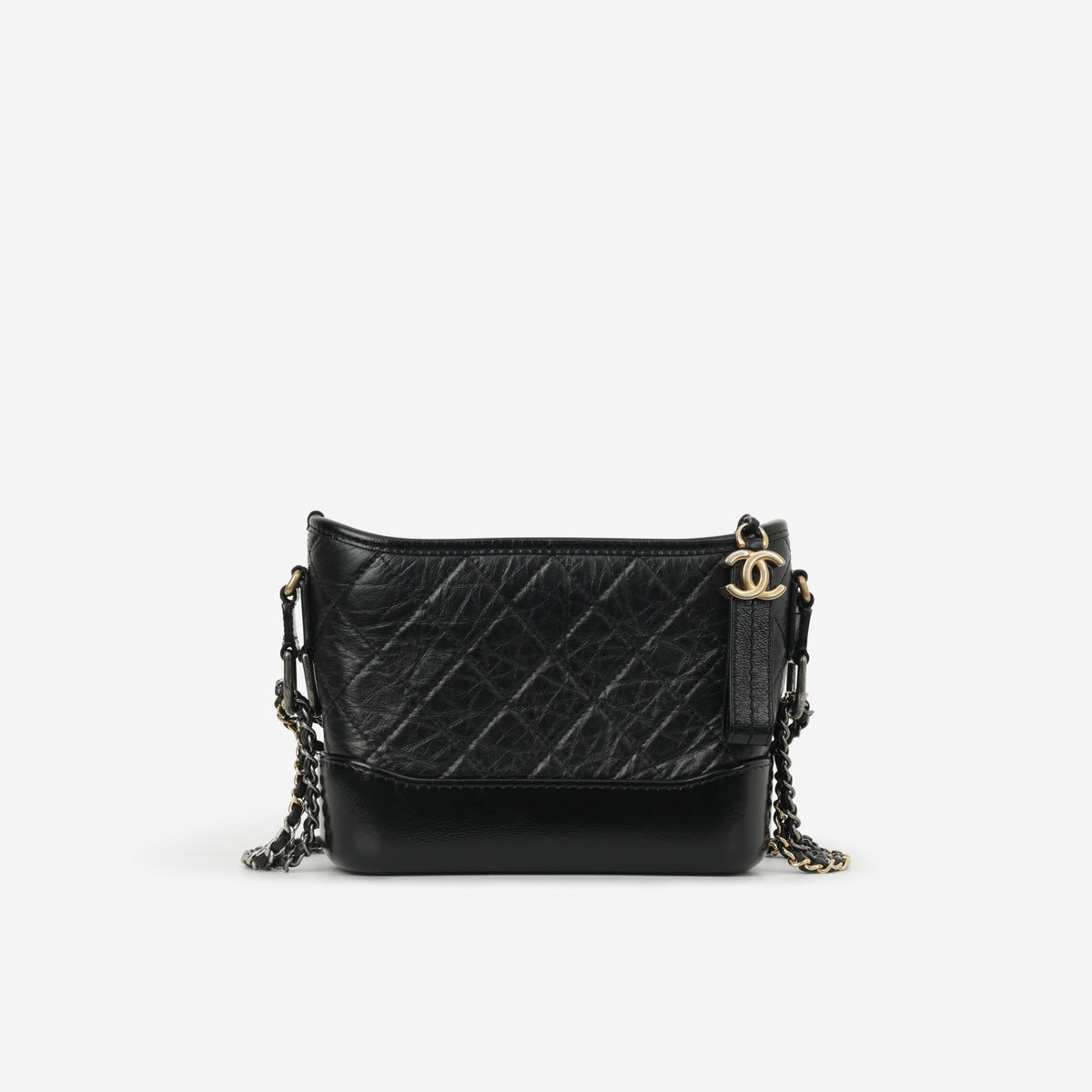 Chanel Small Gabrielle Bag - Black Aged Calfskin | Mixed Hardware