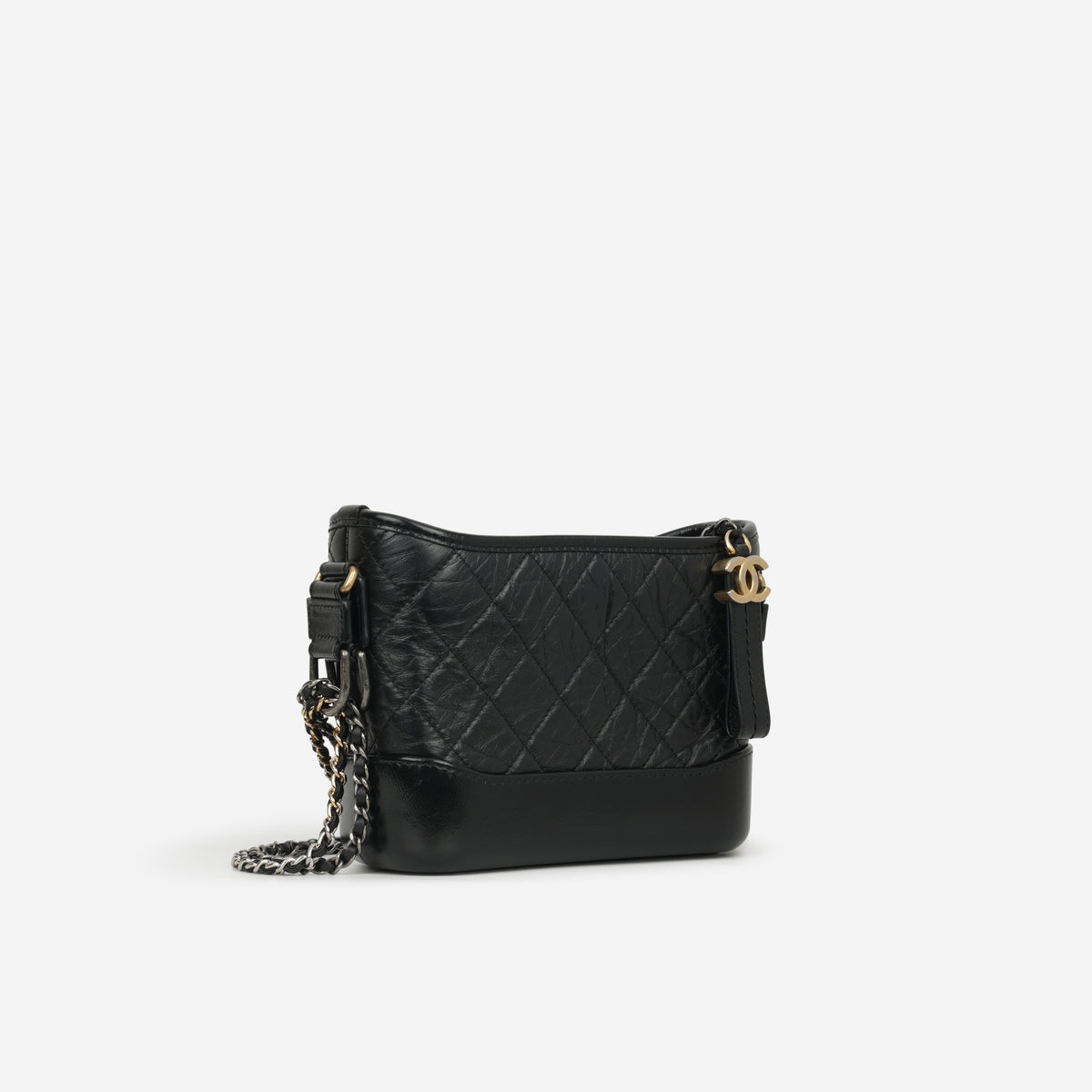 Chanel Small Gabrielle Bag - Black Aged Calfskin | Mixed Hardware