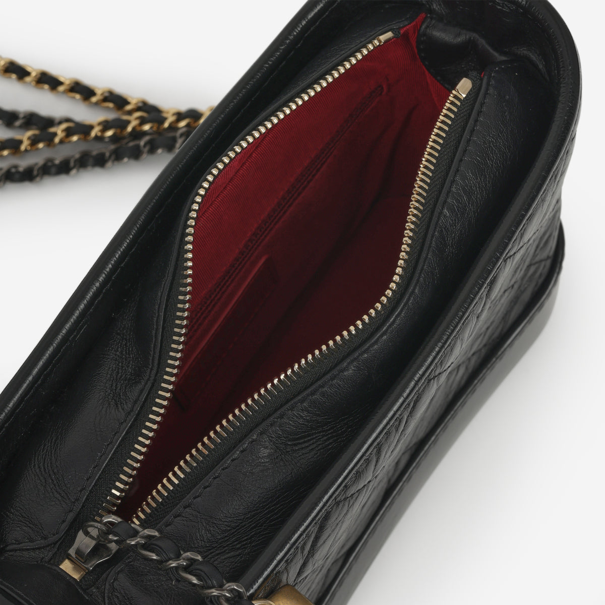 Chanel Small Gabrielle Bag - Black Aged Calfskin | Mixed Hardware