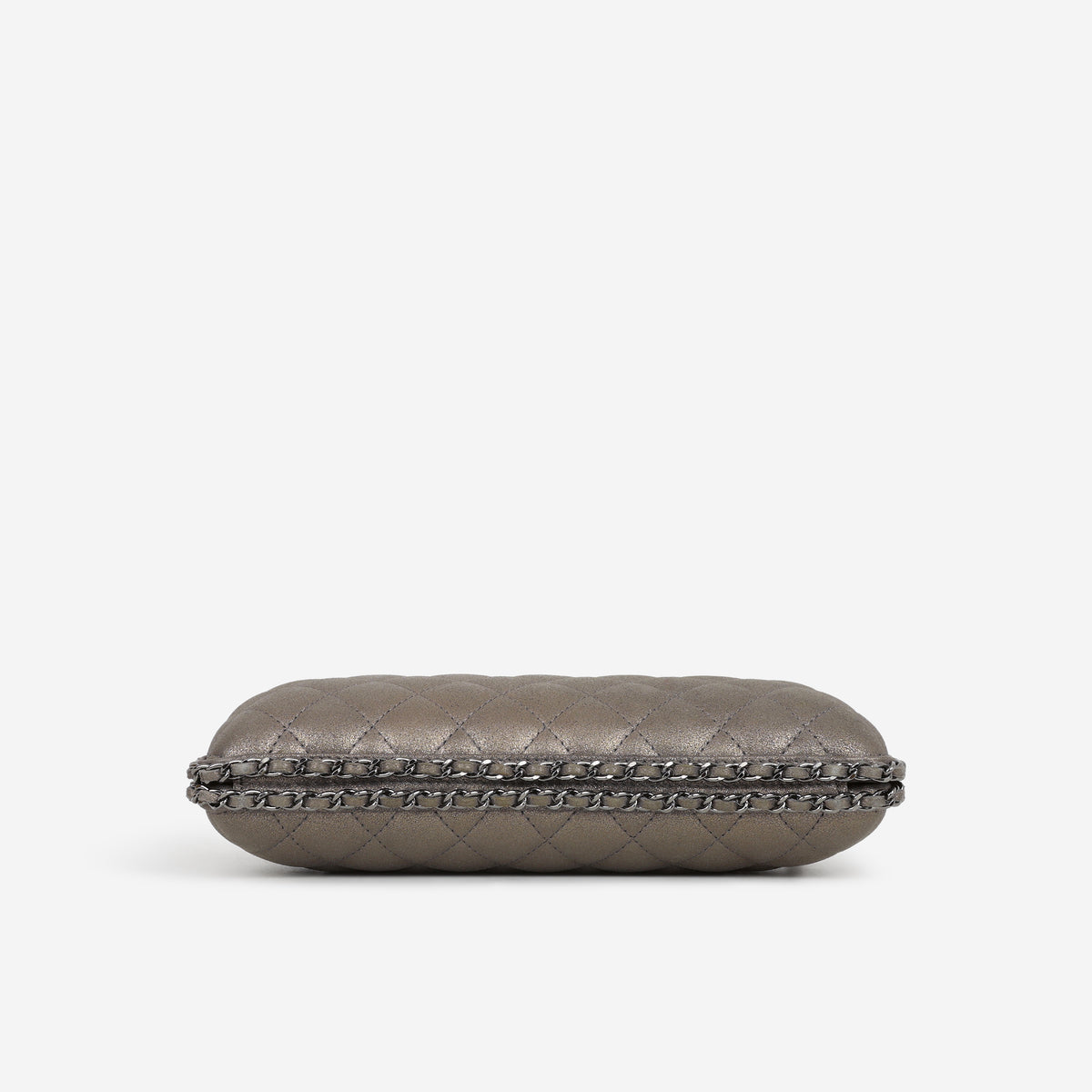 Chanel Timeless CC Chain Around Clutch - Grey Metallic Lambskin | Gunmetal Hardware