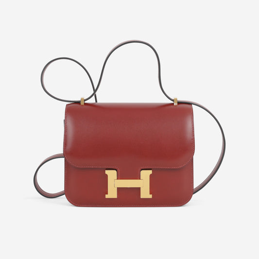 Hermès Constance 18 - Rouge H Box Calf | Gold Hardware