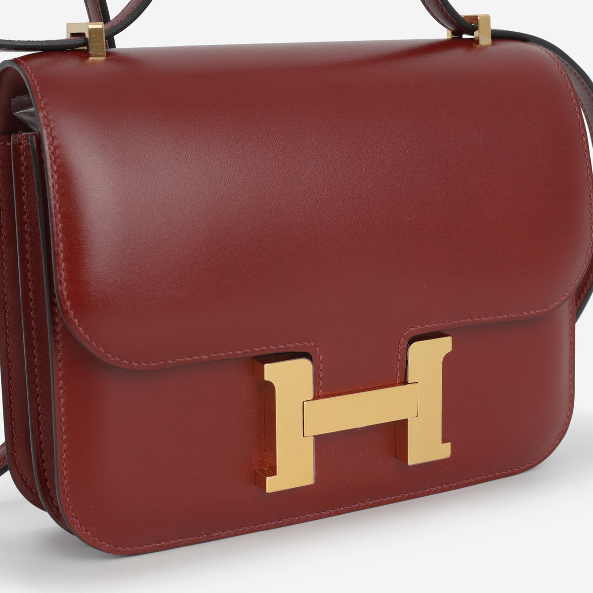 Hermès Constance 18 - Rouge H Box Calf | Gold Hardware