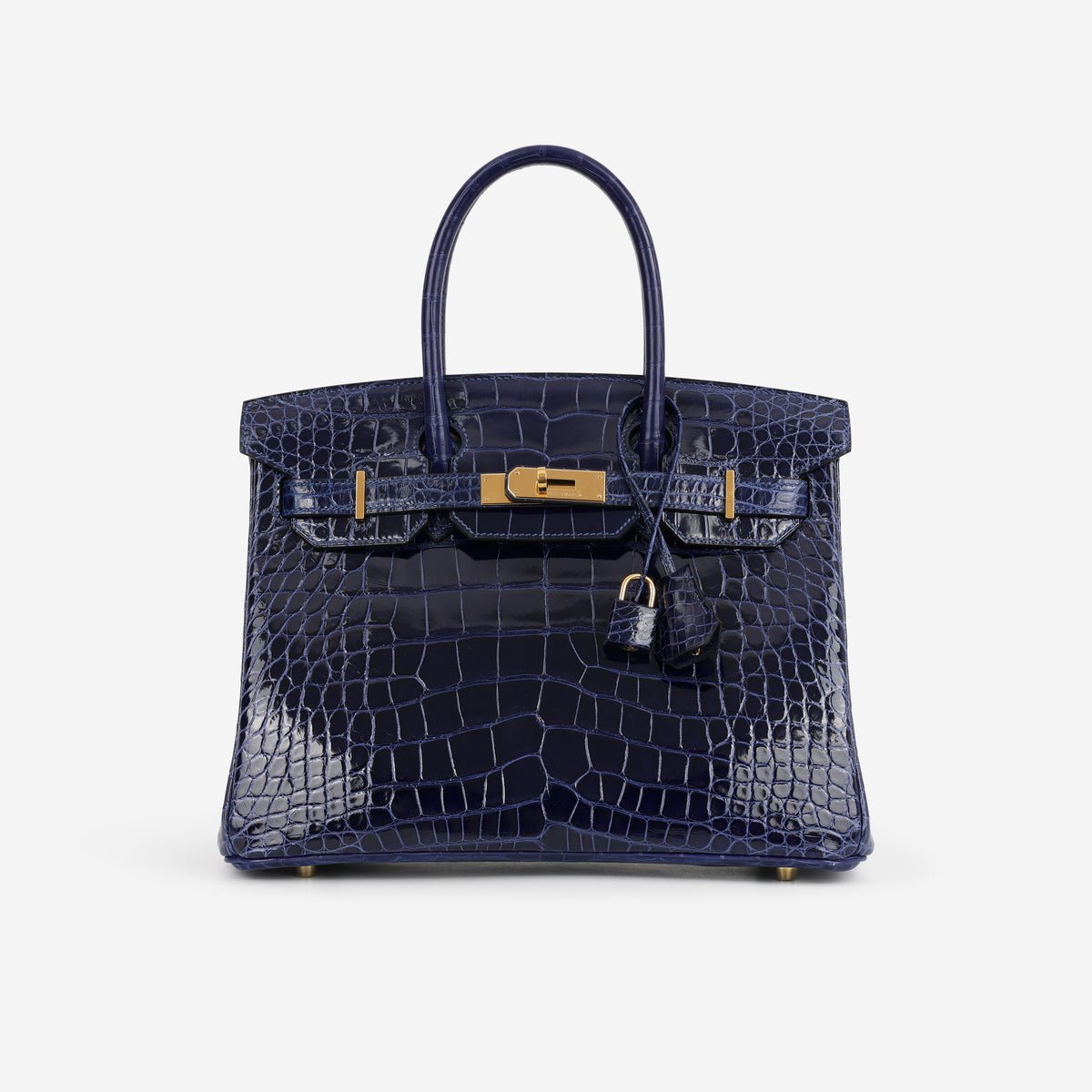 Hermès Birkin 30 - Bleu Saphir Alligator | Gold Hardware