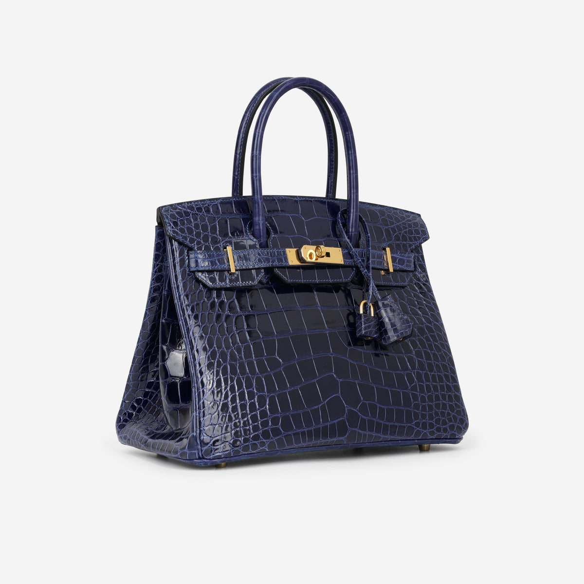 Hermès Birkin 30 - Bleu Saphir Alligator | Gold Hardware