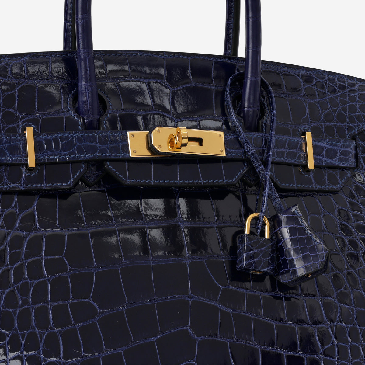Hermès Birkin 30 - Bleu Saphir Alligator | Gold Hardware