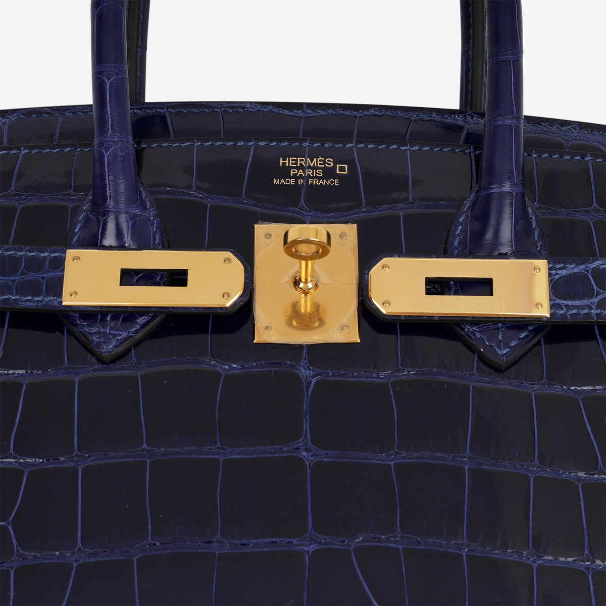 Hermès Birkin 30 - Bleu Saphir Alligator | Gold Hardware