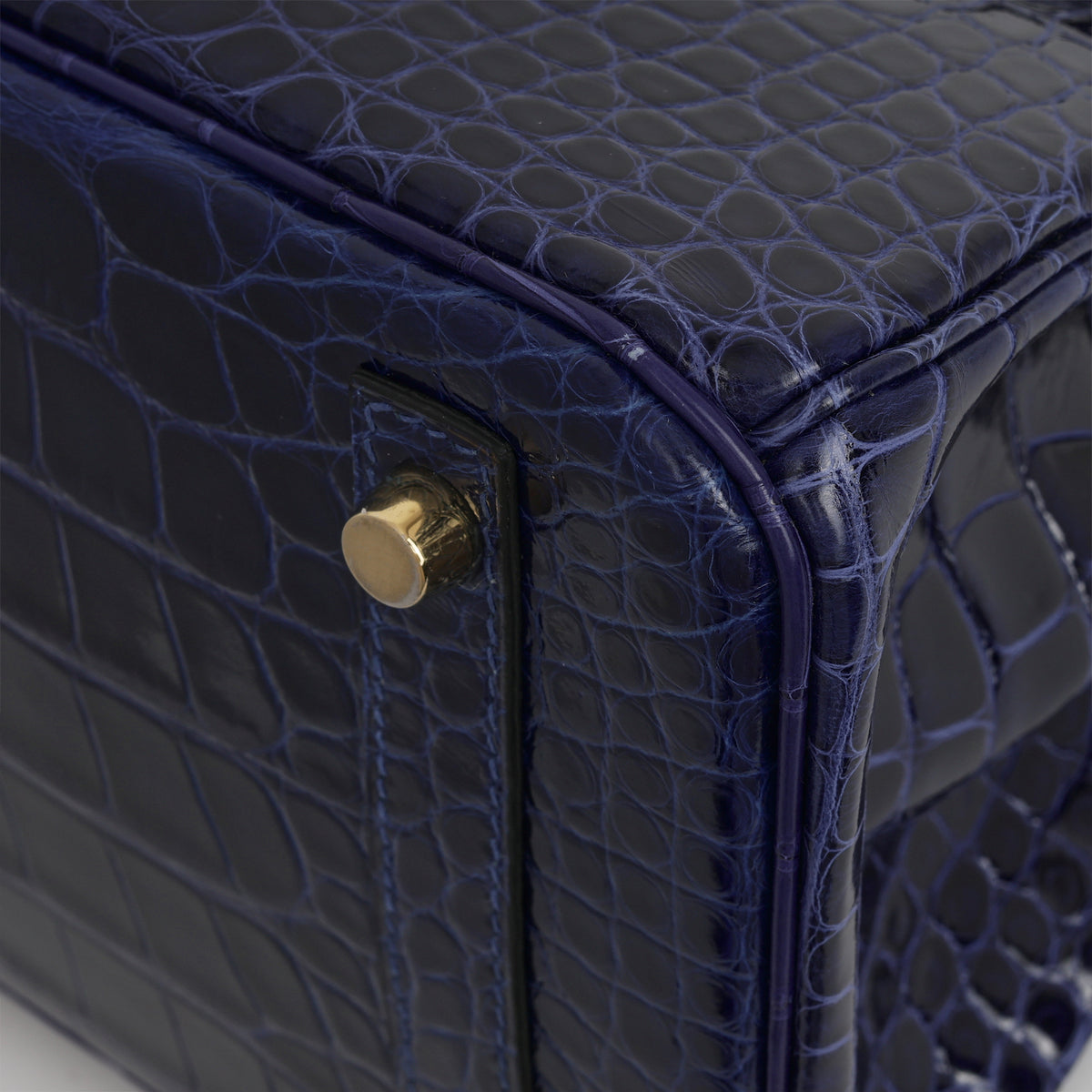 Hermès Birkin 30 - Bleu Saphir Alligator | Gold Hardware