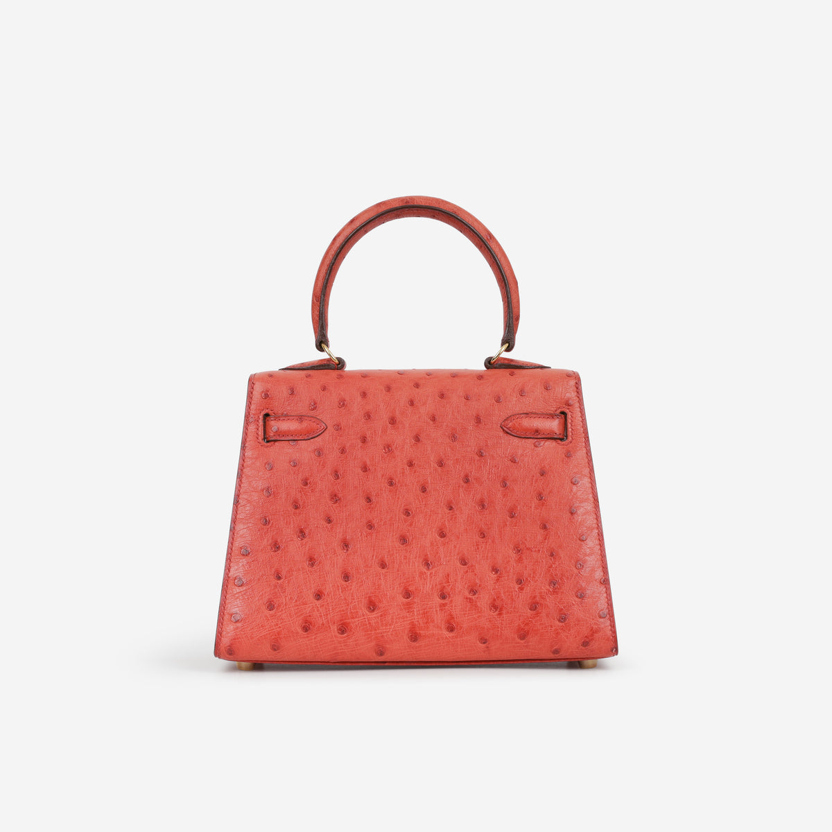 Hermès Vintage Kelly 20 - Rouge Vif Ostrich | Gold Hardware