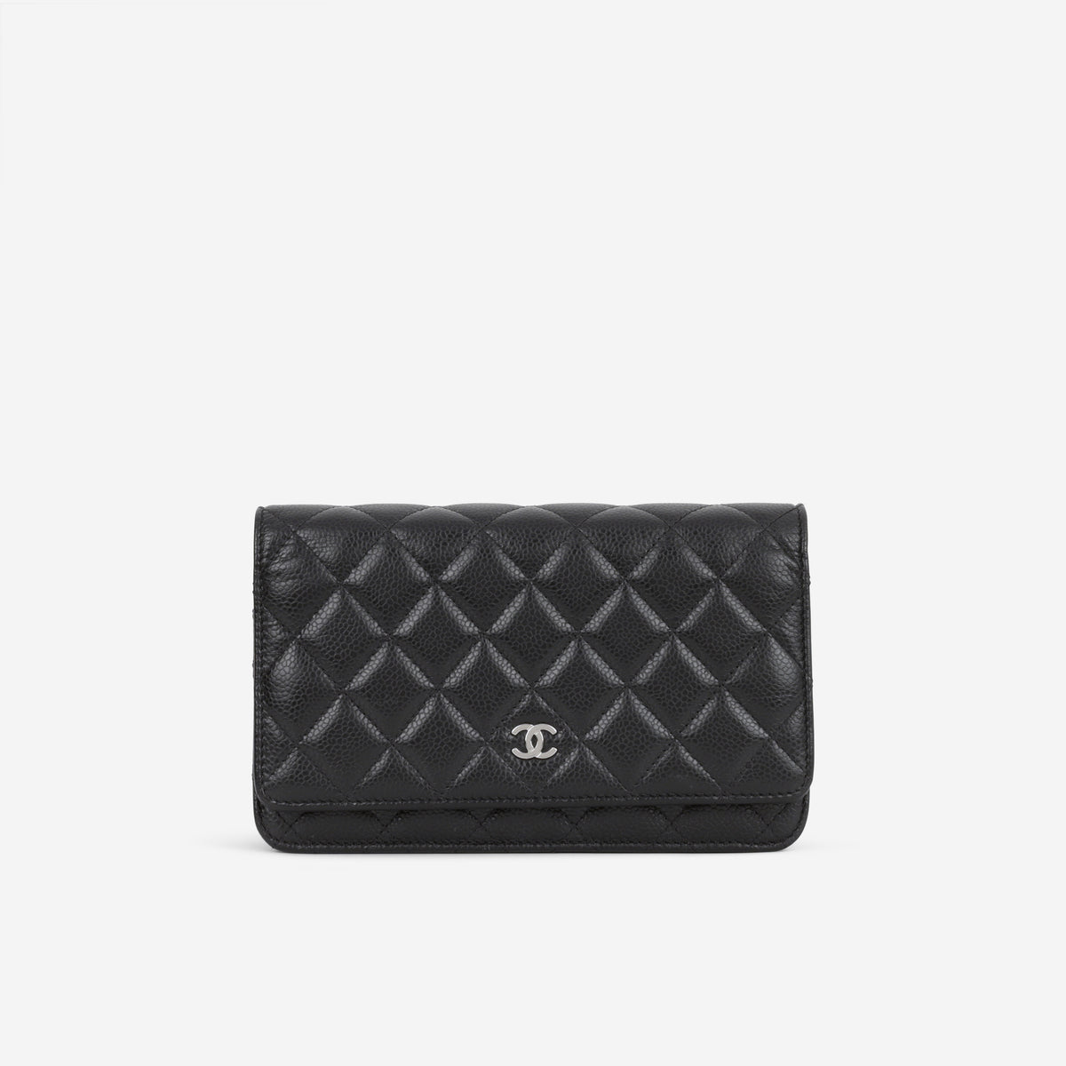 Chanel Classic Wallet on Chain - Black Caviar | Silver Hardware
