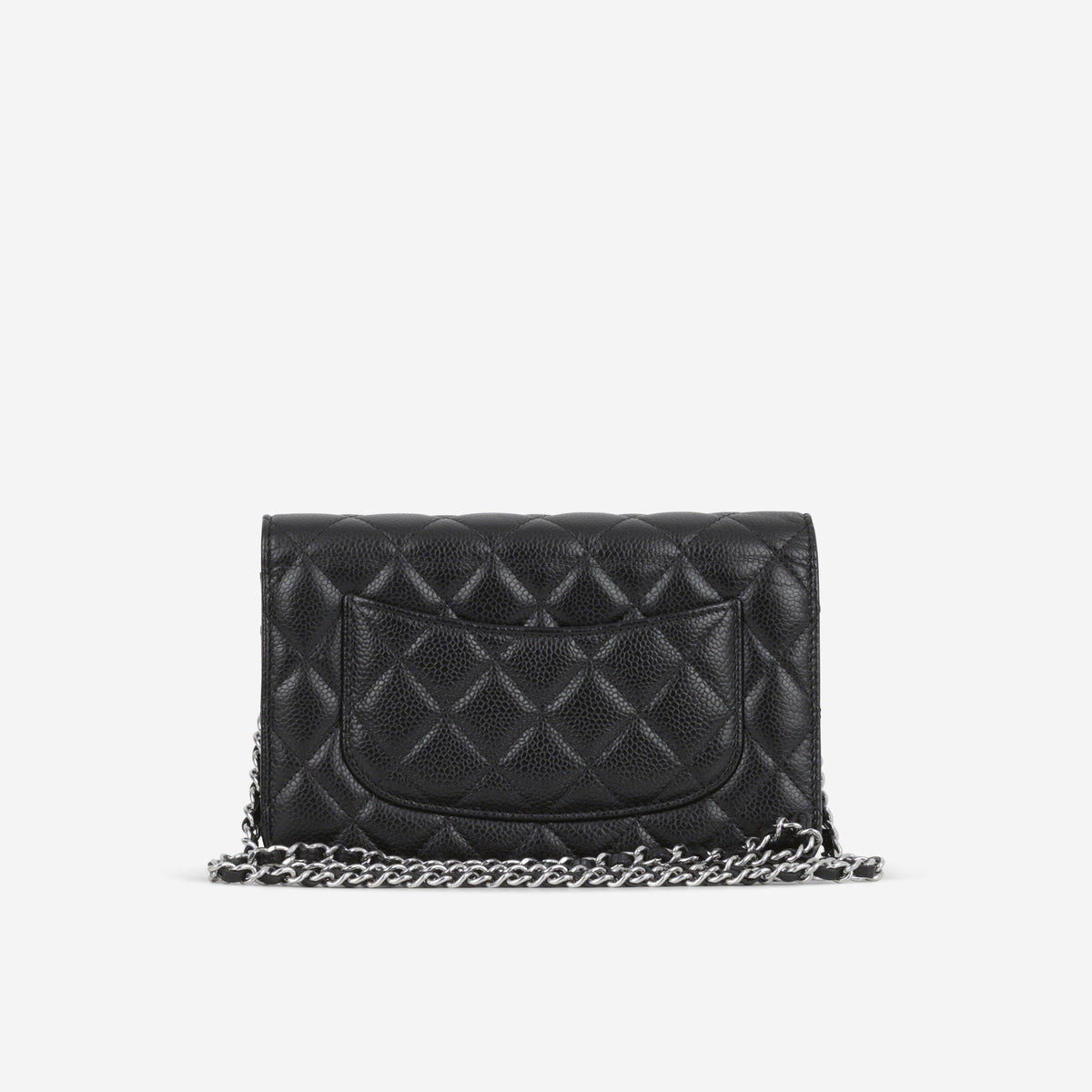 Chanel Classic Wallet on Chain - Black Caviar | Silver Hardware