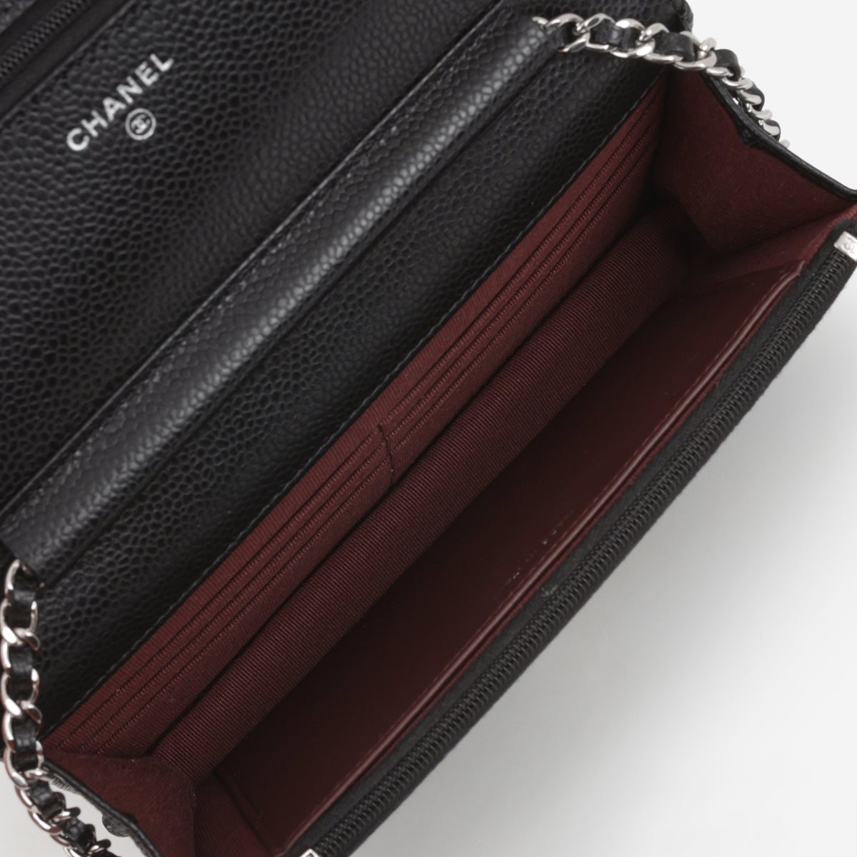 Chanel Classic Wallet on Chain - Black Caviar | Silver Hardware