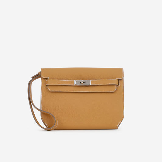 Hermès Kelly Dépêches 25 - Naturel Sable Togo | Palladium Hardware