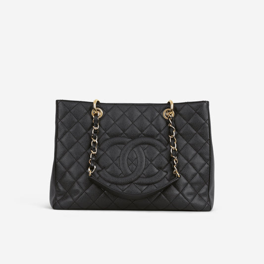 Chanel GST - Black Caviar | Gold Hardware
