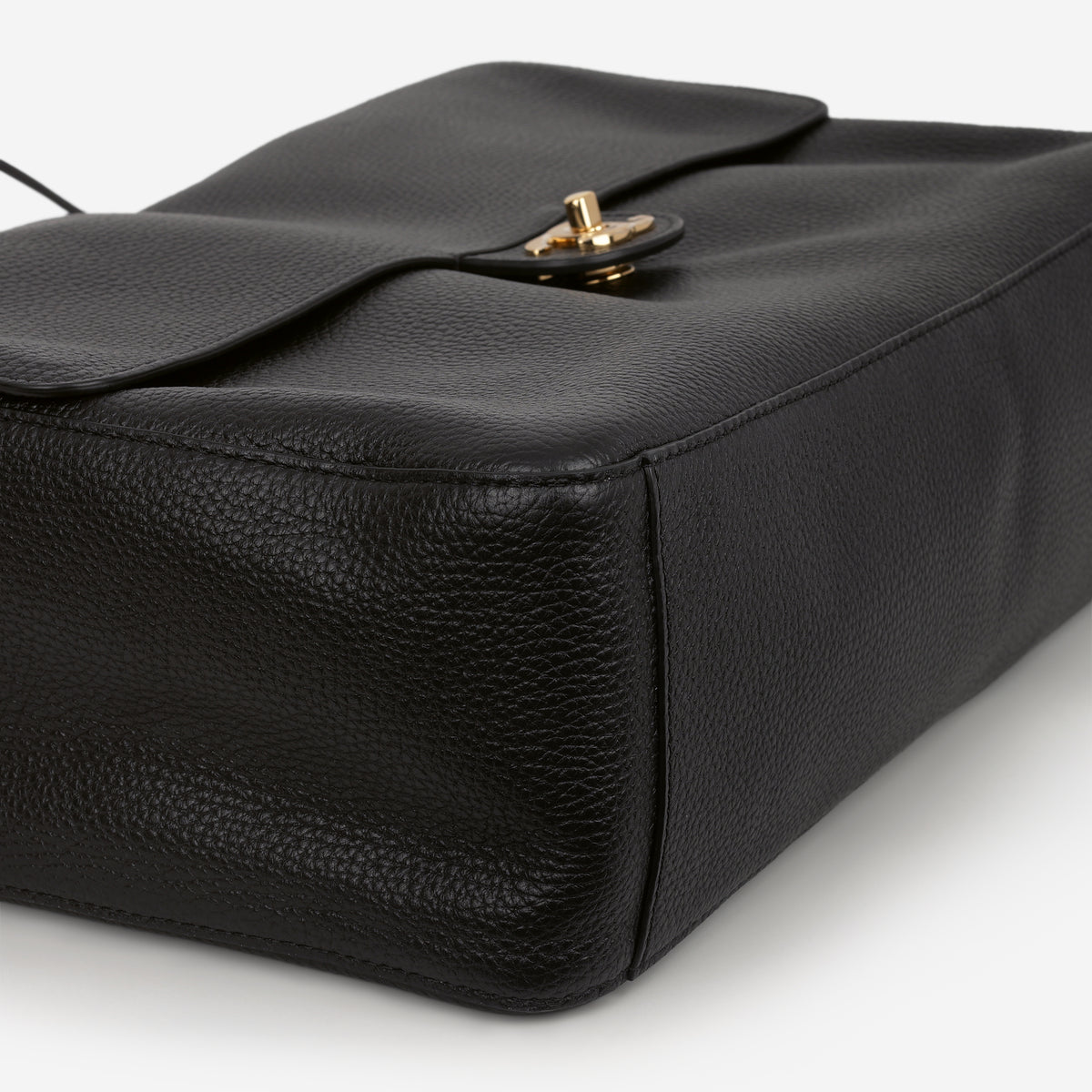 Chanel Maxi Flap 38 Bag - Black Grained Calfskin | Gold Hardware