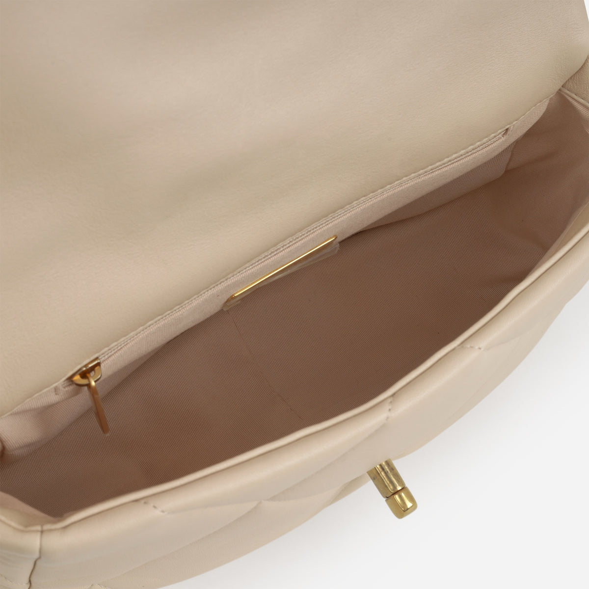 Chanel Small 19 Flap - Beige Lambskin | Mixed Hardware