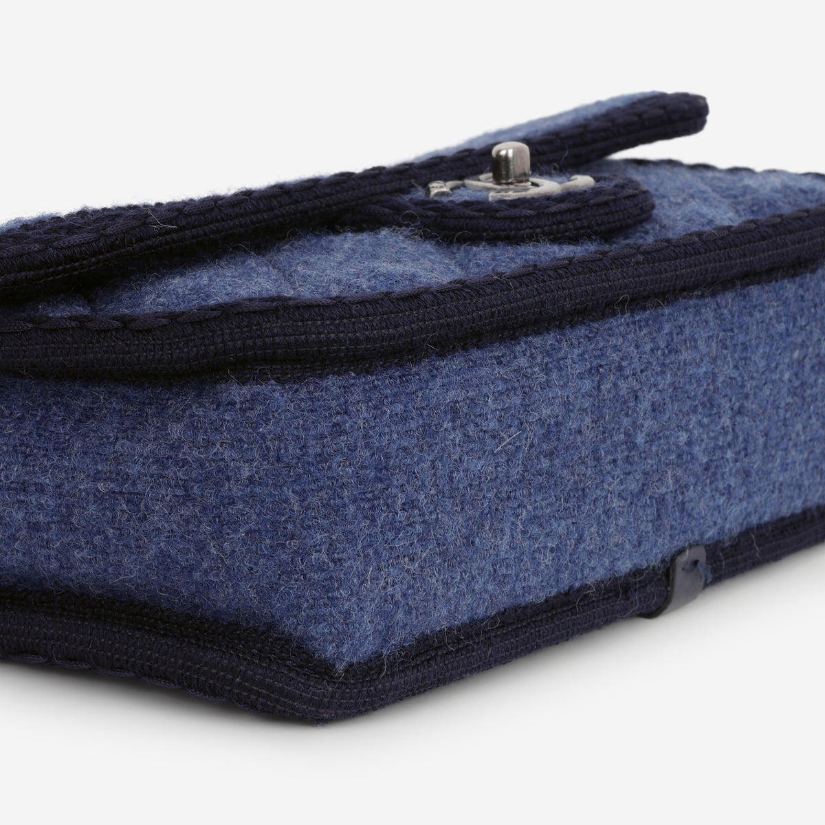 Chanel Paris-Salzburg Flap Bag - Blue Wool | Ruthenium Hardware