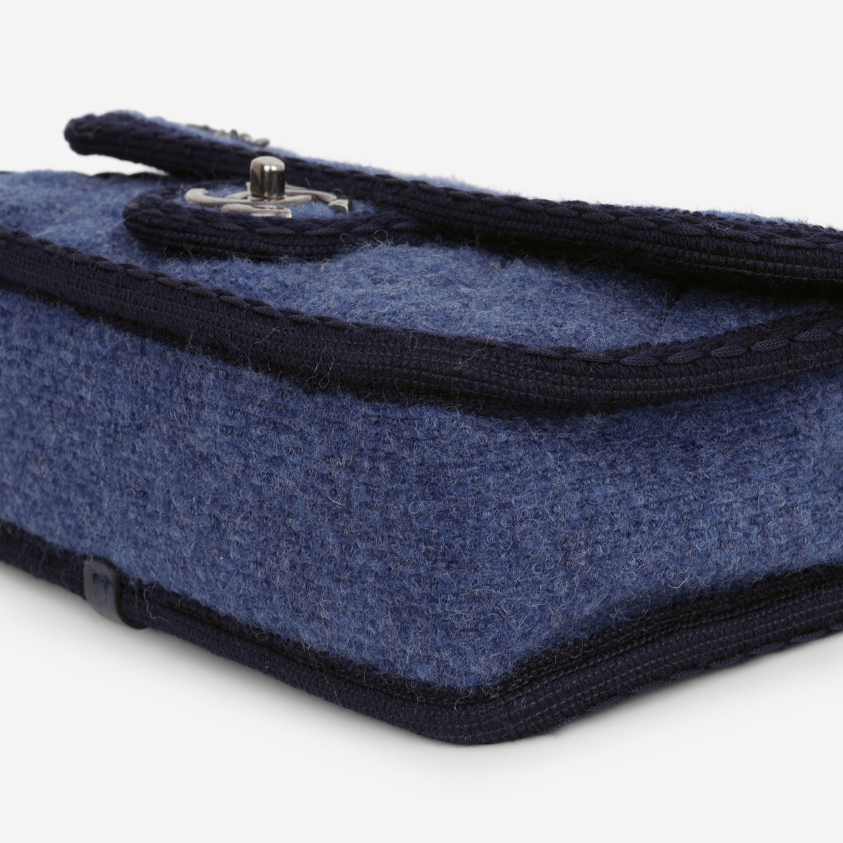 Chanel Paris-Salzburg Flap Bag - Blue Wool | Ruthenium Hardware