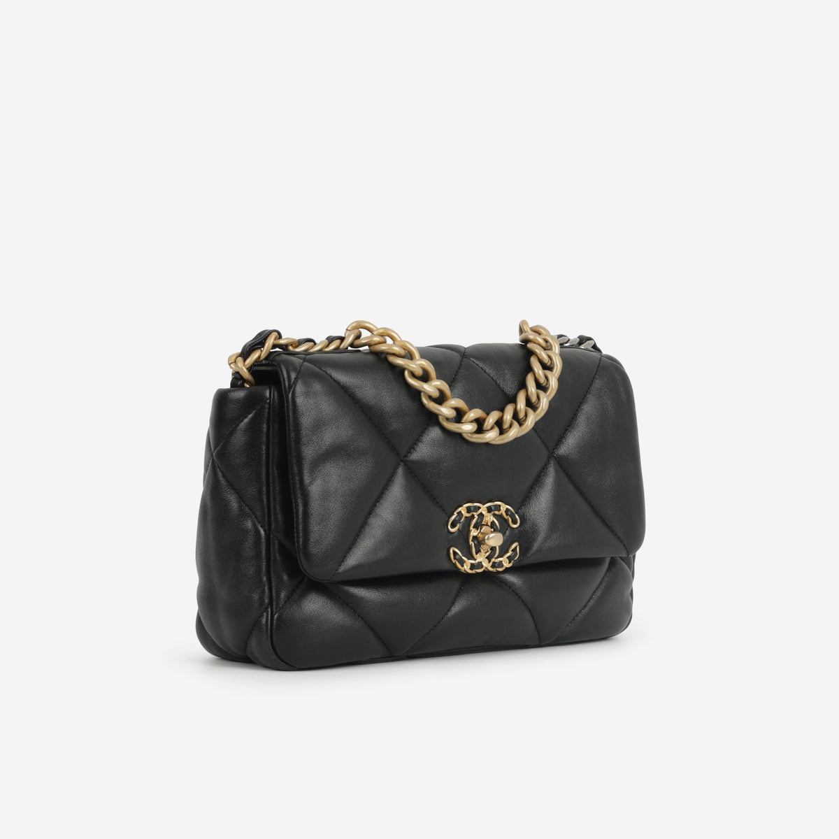 Chanel Small 19 Flap - Black Lambskin | Mixed Hardware - Bagista