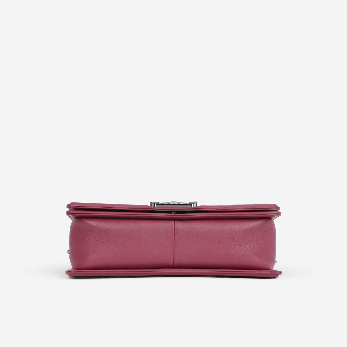 Chanel Old Medium Boy Bag - Dark Pink Lambskin | Gunmetal Hardware