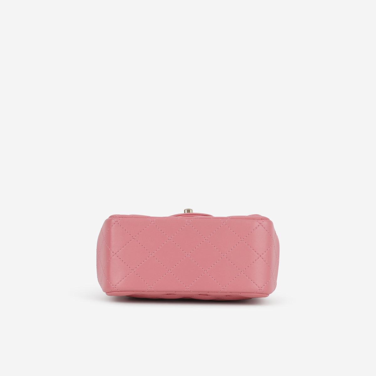 Chanel Mini Square Flap - Rose Pink Lambskin | Champagne Gold Hardware