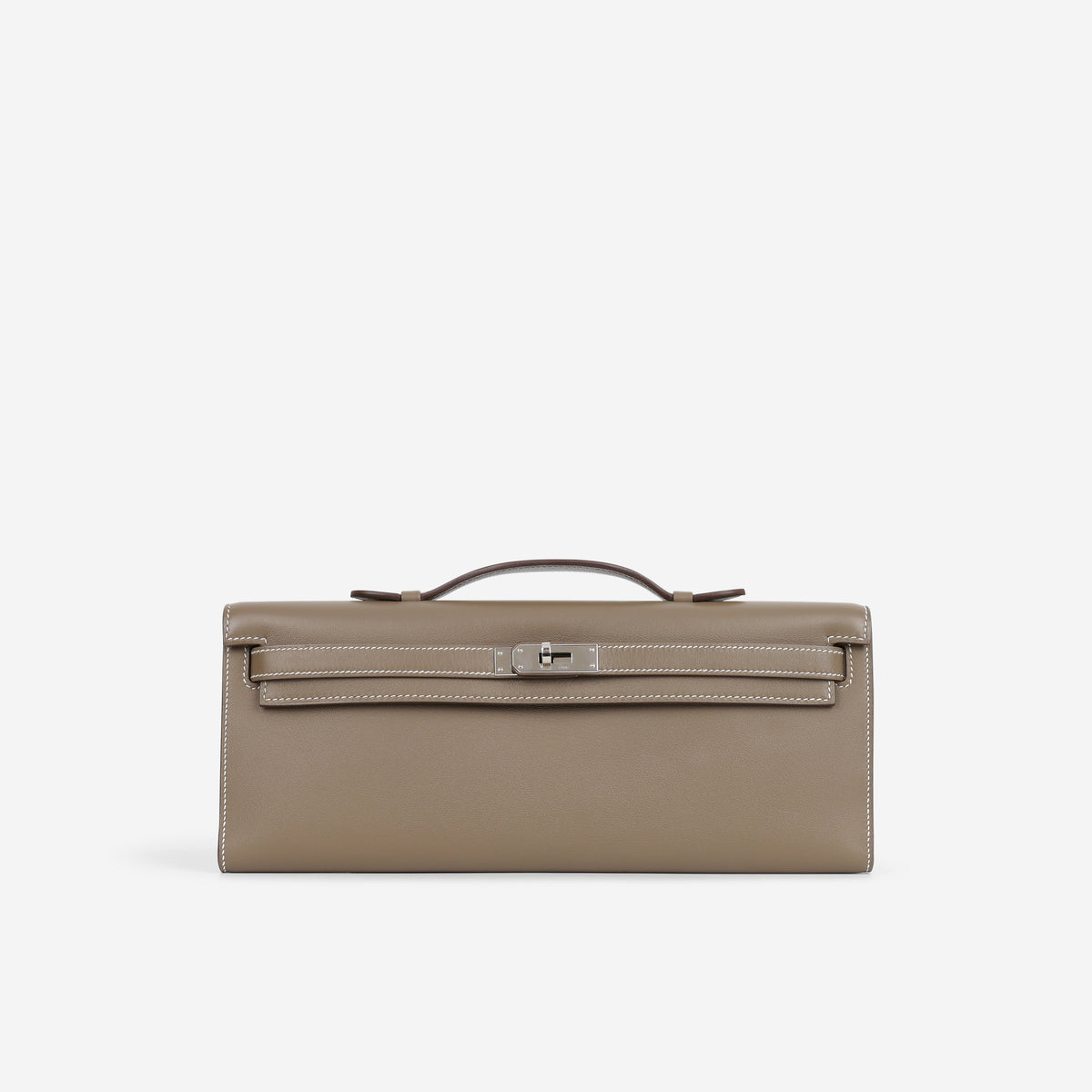 Hermès Kelly Cut - Etoupe Swift | Palladium Hardware