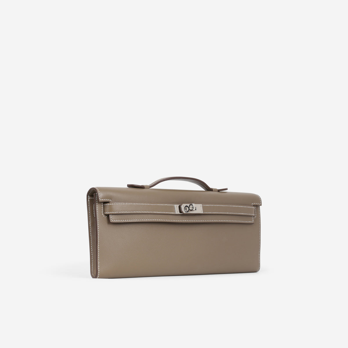 Hermès Kelly Cut - Etoupe Swift | Palladium Hardware