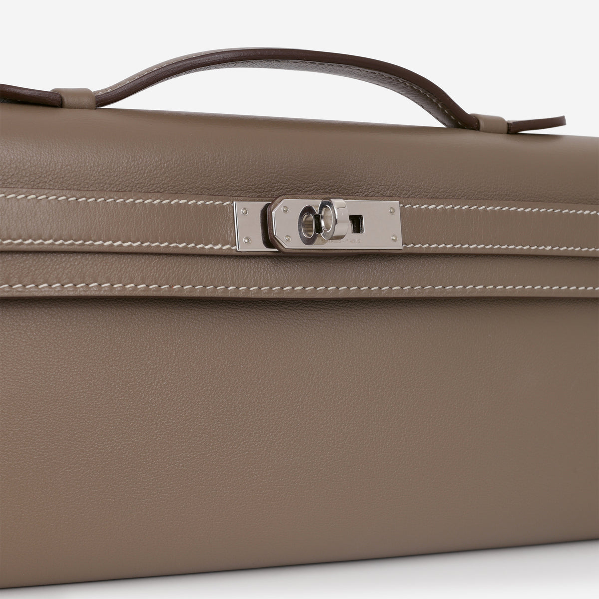 Hermès Kelly Cut - Etoupe Swift | Palladium Hardware