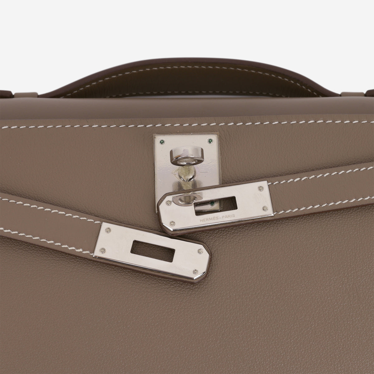 Hermès Kelly Cut - Etoupe Swift | Palladium Hardware