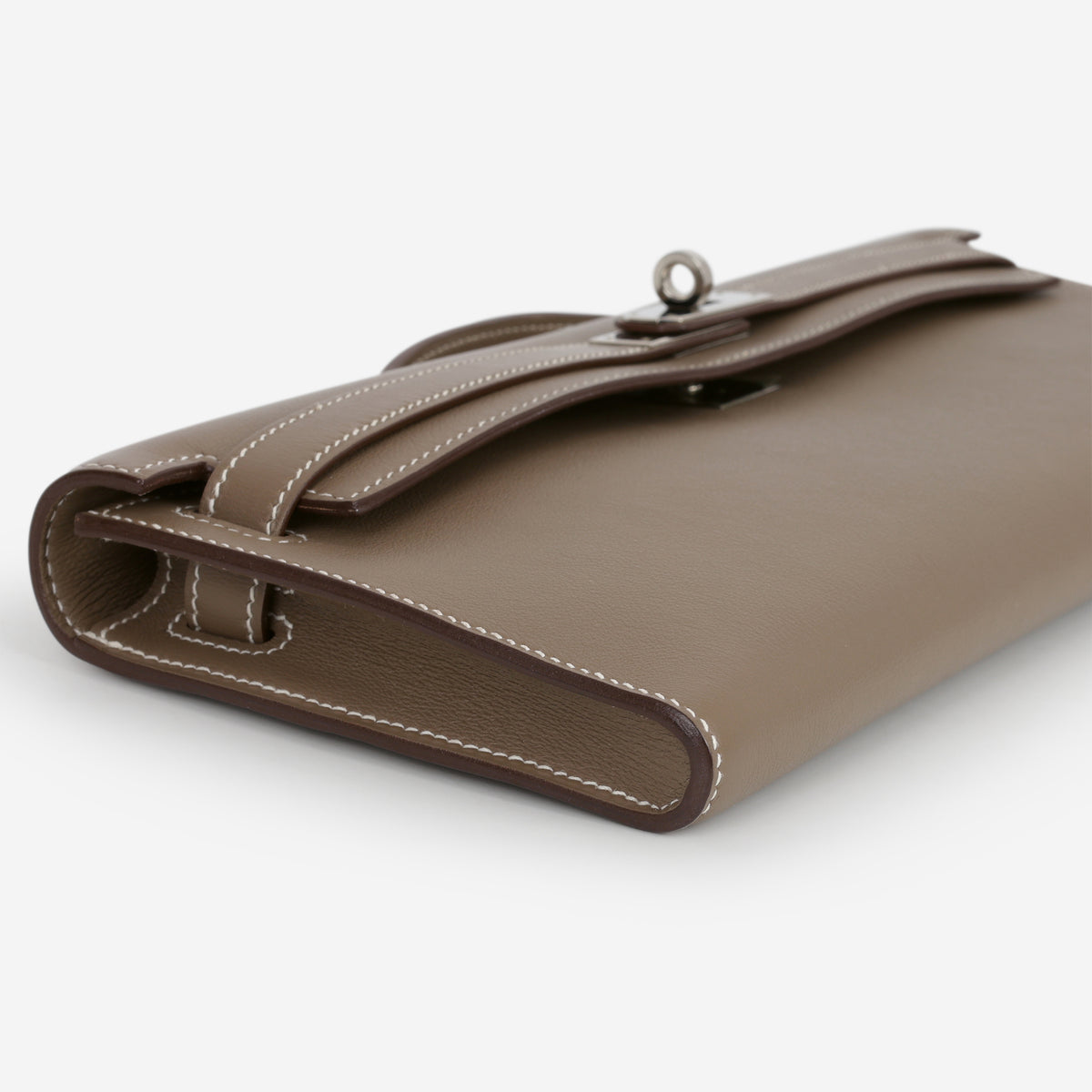 Hermès Kelly Cut - Etoupe Swift | Palladium Hardware