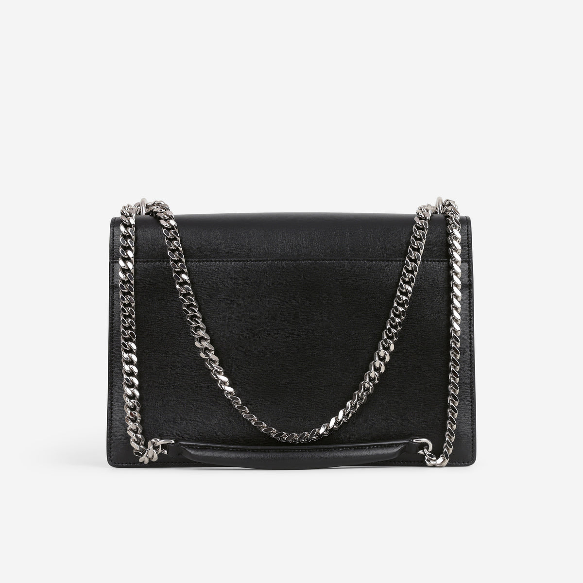Saint Laurent Large Sunset - Black Calfskin | Silver Hardware