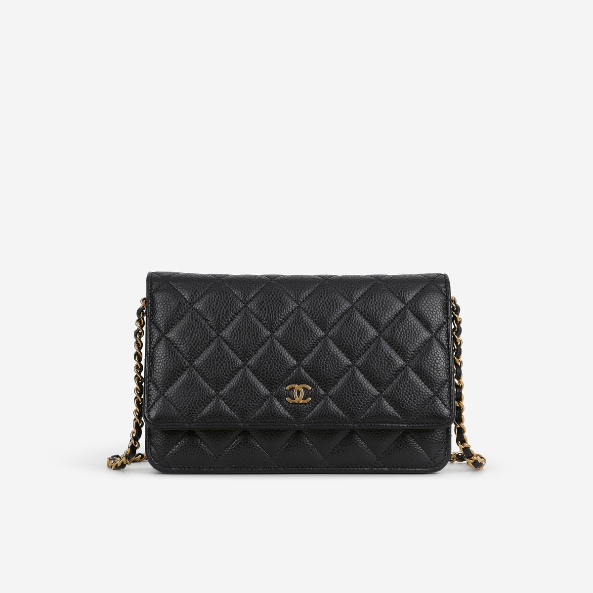 Chanel Classic Wallet on Chain - Black Caviar | Gold Hardware