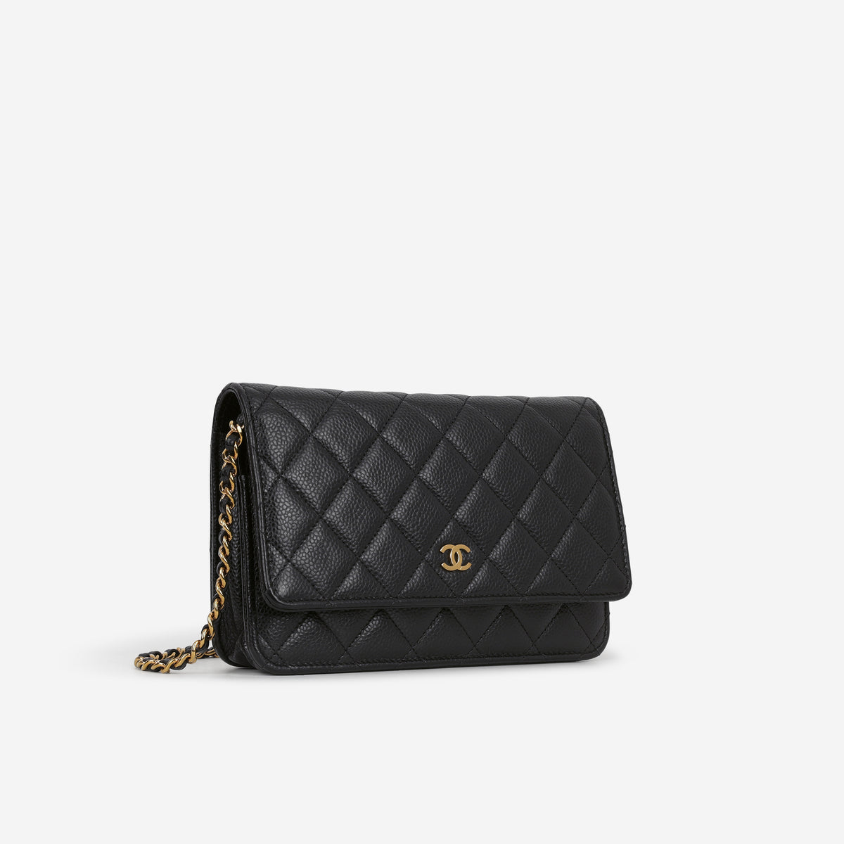 Chanel Classic Wallet on Chain - Black Caviar | Gold Hardware