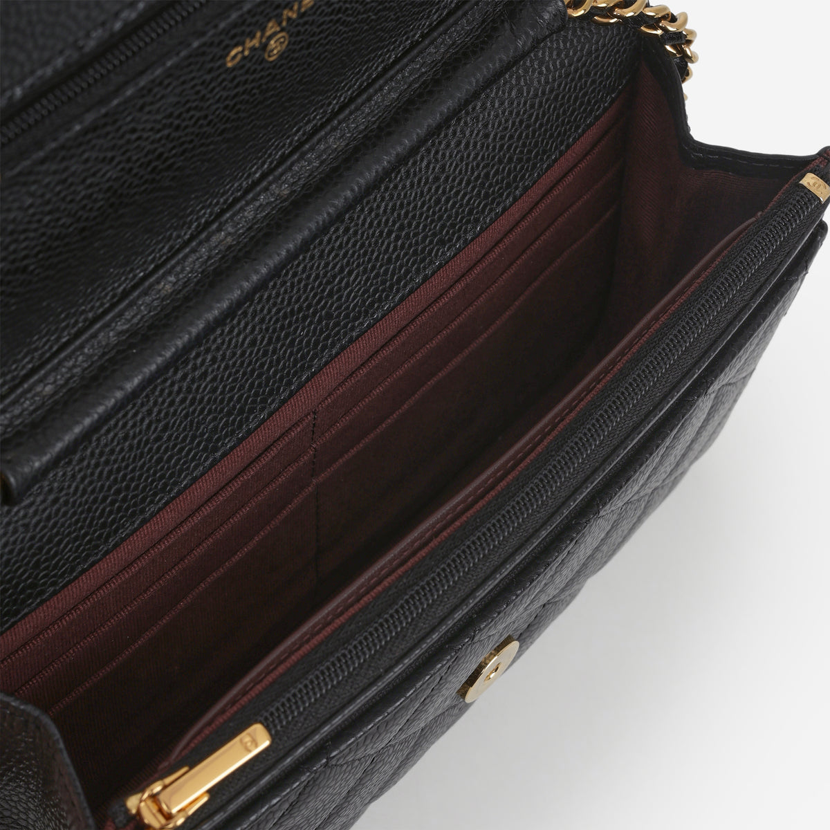 Chanel Classic Wallet on Chain - Black Caviar | Gold Hardware
