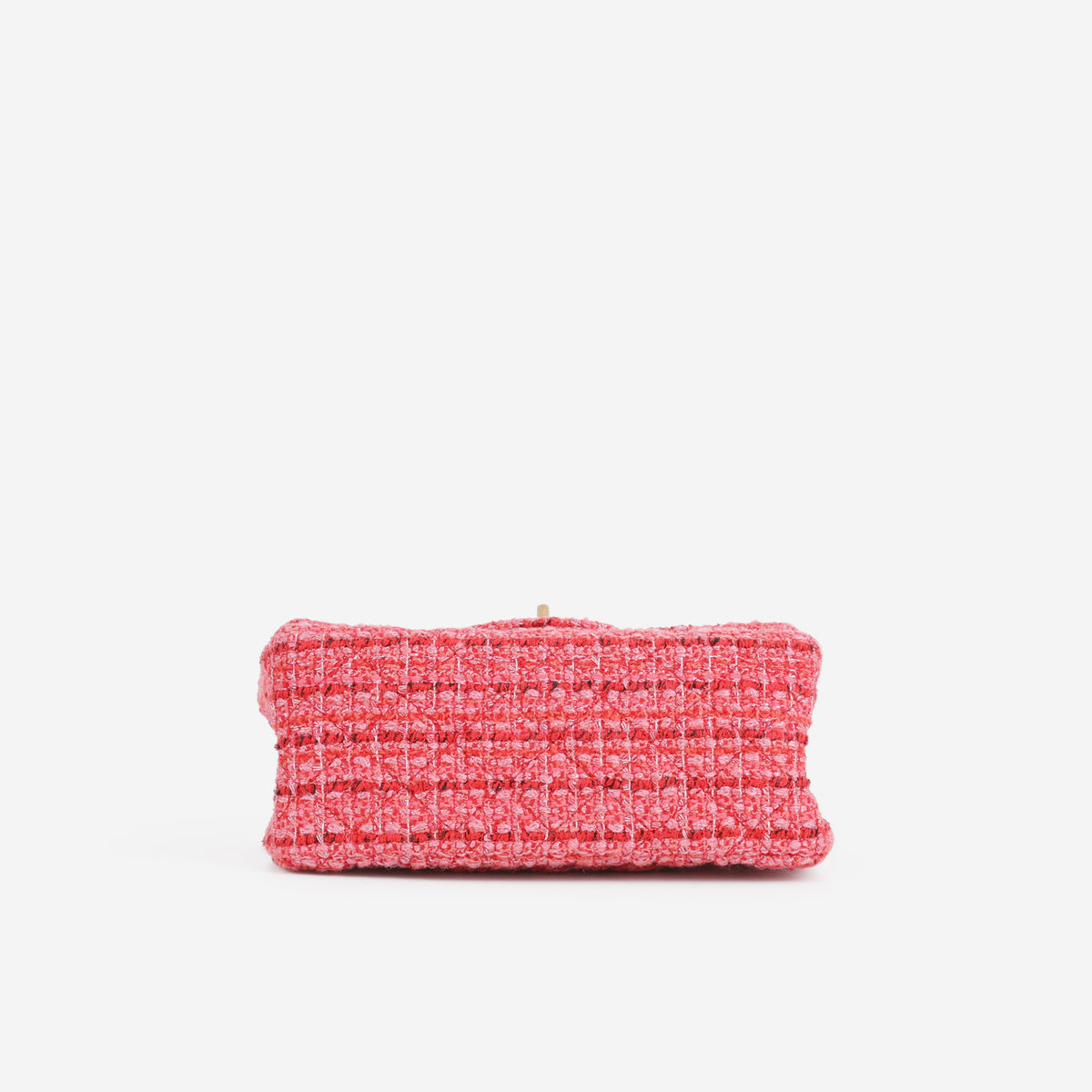 Chanel Mini 2.55 Reissue 224 - Red / Pink Tweed | Aged Gold Hardware - Bagista
