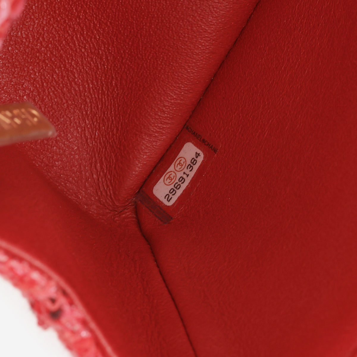 Chanel Mini 2.55 Reissue 224 - Red / Pink Tweed | Aged Gold Hardware - Bagista