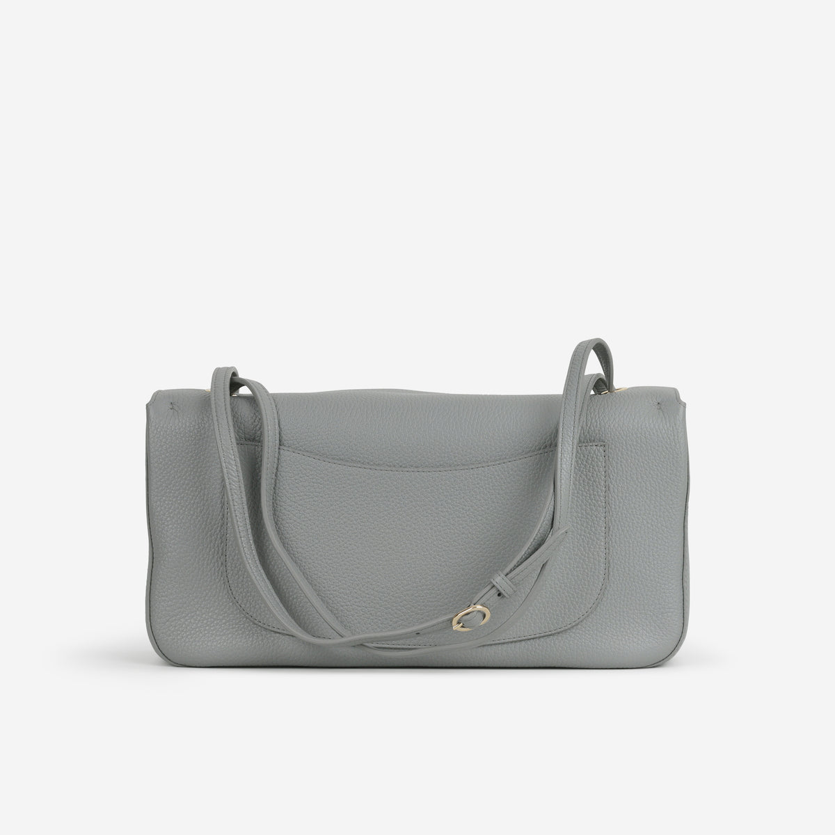 Chanel Maxi Flap 32 Bag - Grey Grained Calfskin | Gold Hardware