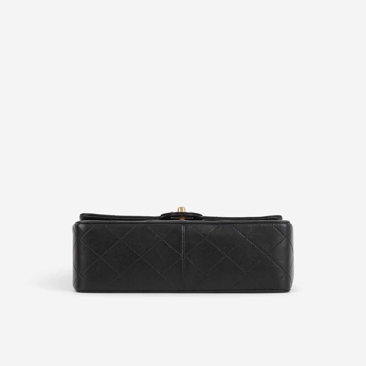 Chanel Vintage Square Flap Bag - Black Lambskin | Gold Hardware