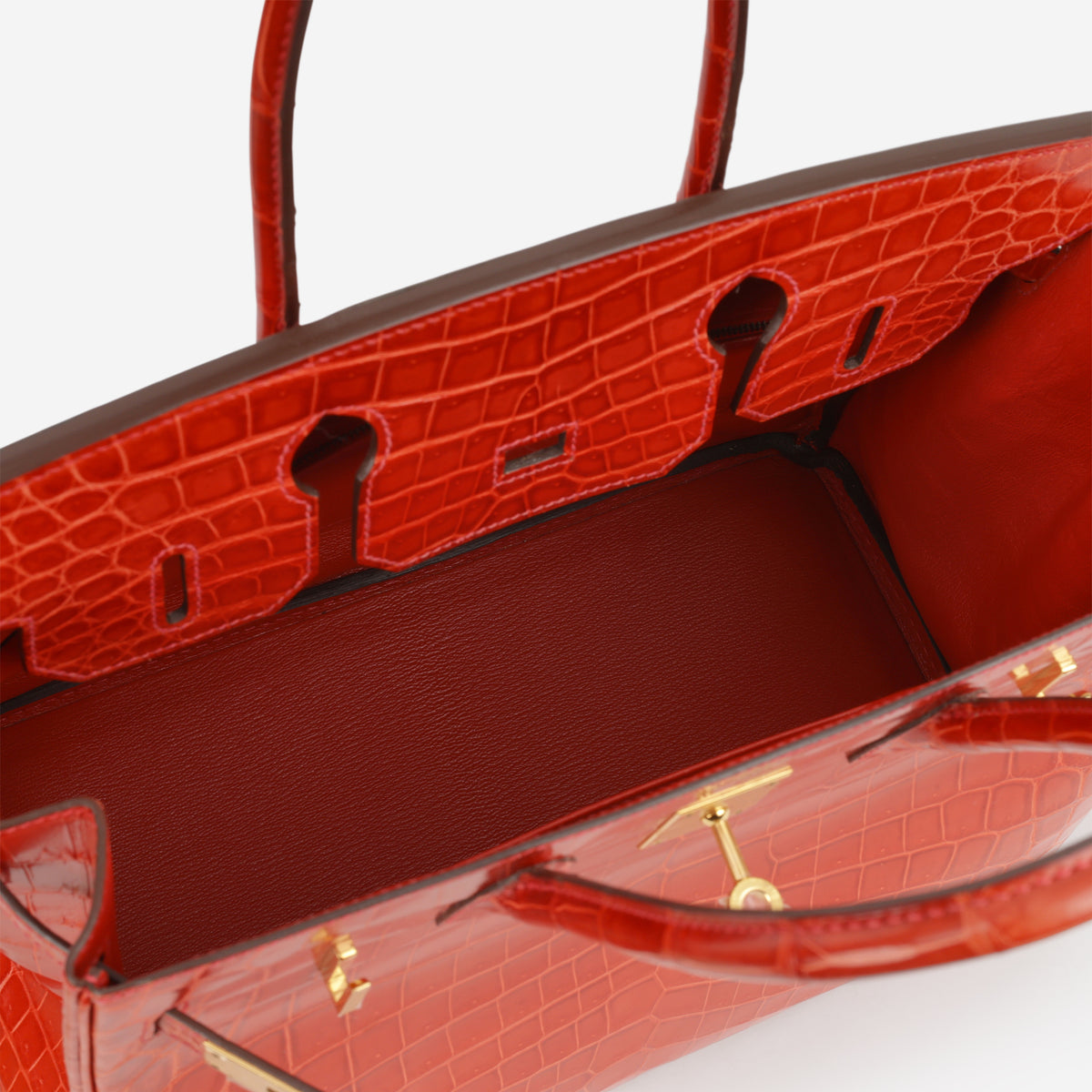 Hermès Birkin 30 - Sanguine Crocodile Niloticus | Gold Hardware