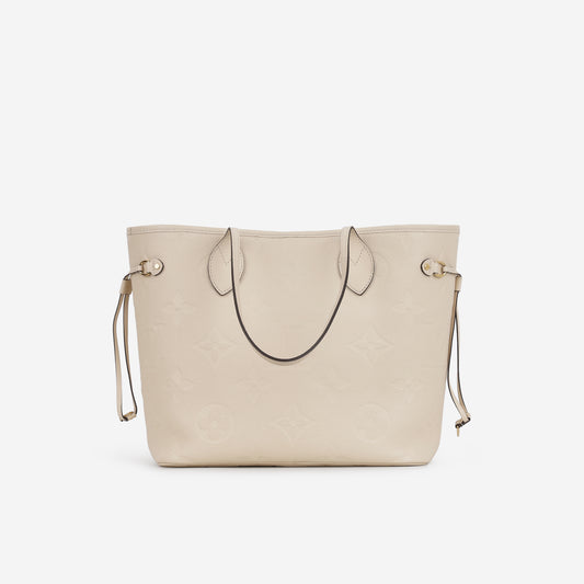 Louis Vuitton Neverfull MM - Creme Empreinte | Gold Hardware - Bagista