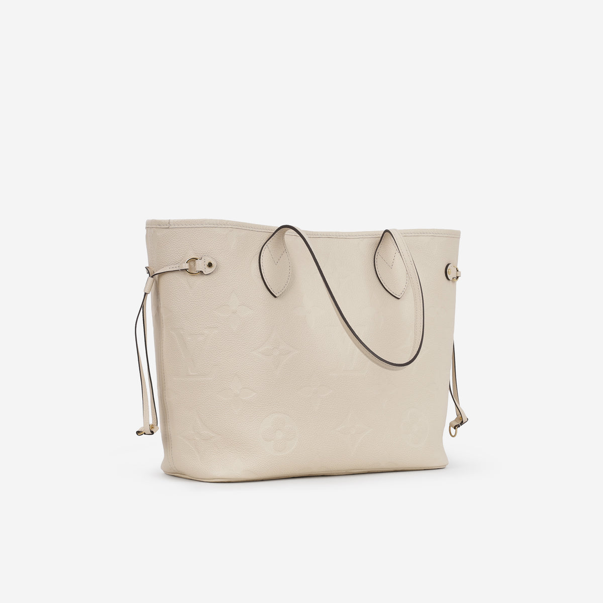 Louis Vuitton Neverfull MM - Creme Empreinte | Gold Hardware