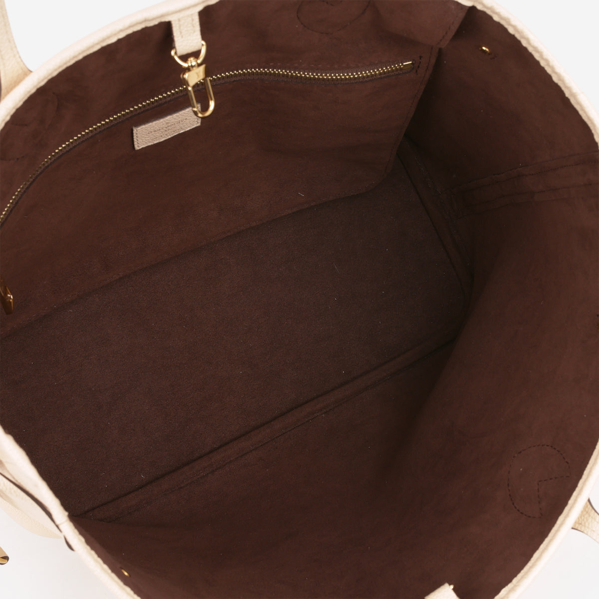 Louis Vuitton Neverfull MM - Creme Empreinte | Gold Hardware