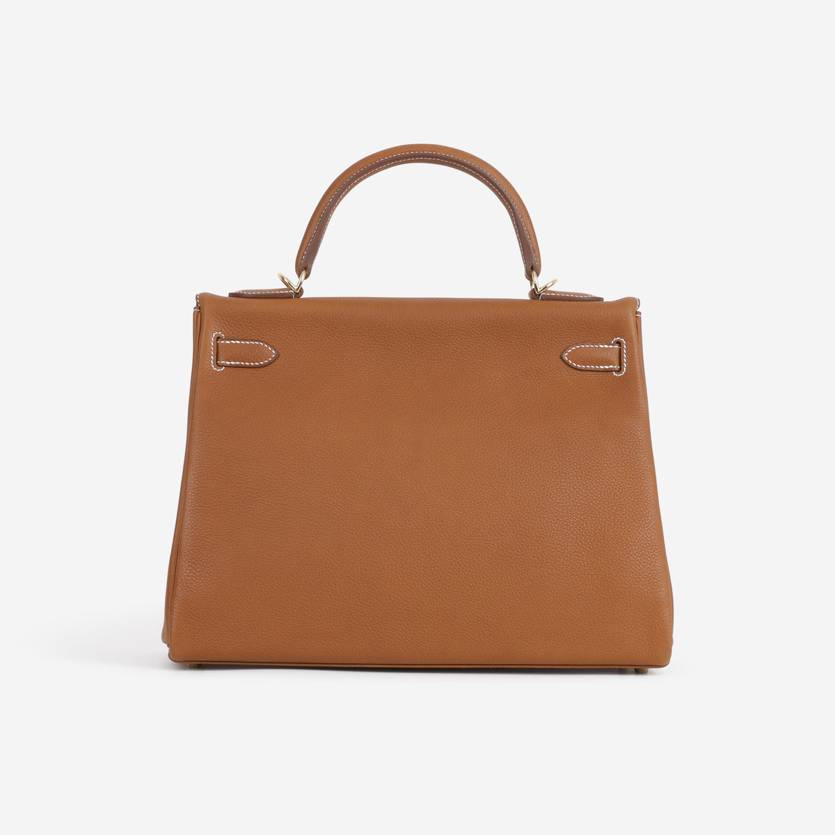 Hermès Kelly 32 - Fauve Barenia Faubourg | Gold Hardware