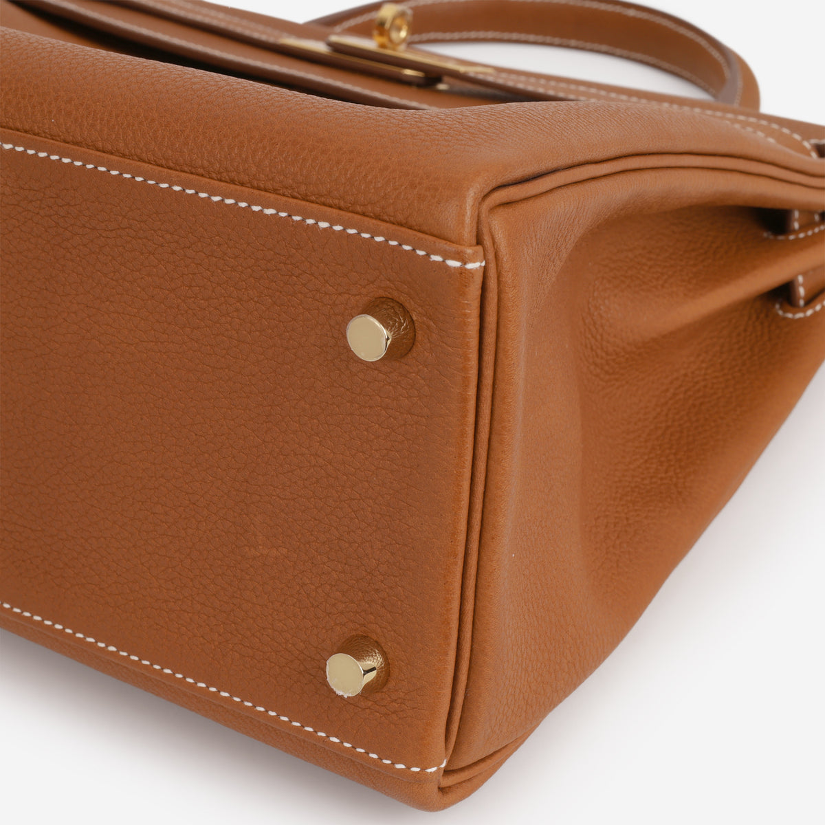 Hermès Kelly 32 - Fauve Barenia Faubourg | Gold Hardware