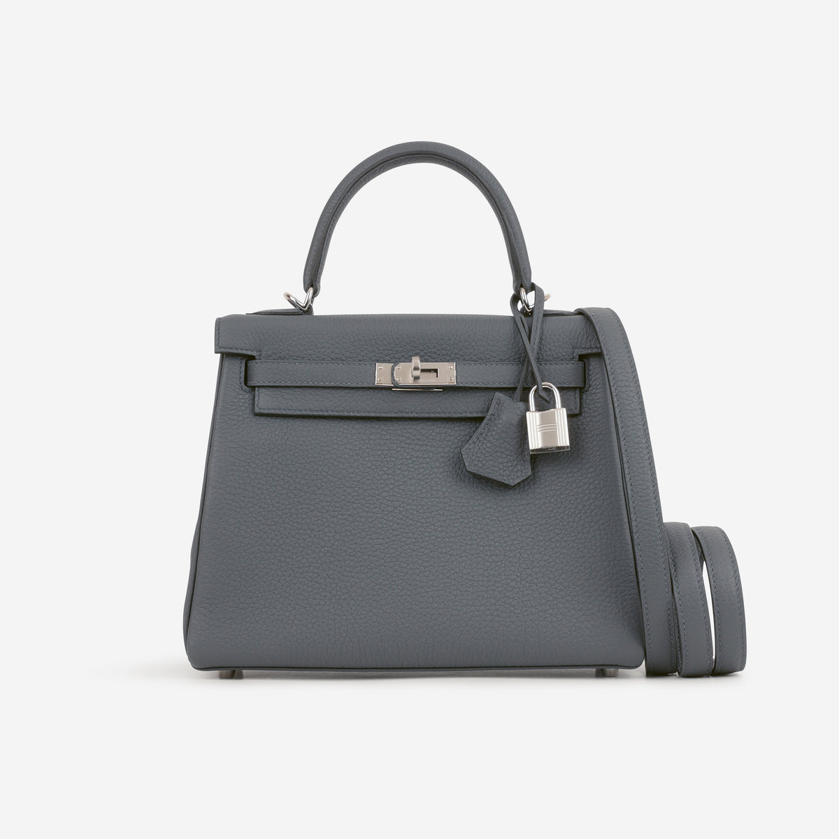 Hermès Kelly 25 - Gris Misty Togo | Palladium Hardware
