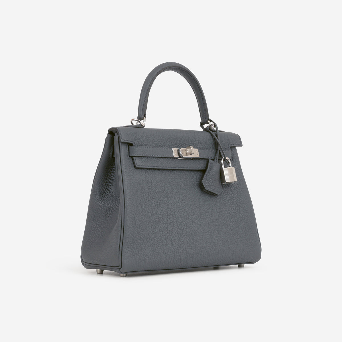 Hermès Kelly 25 - Gris Misty Togo | Palladium Hardware