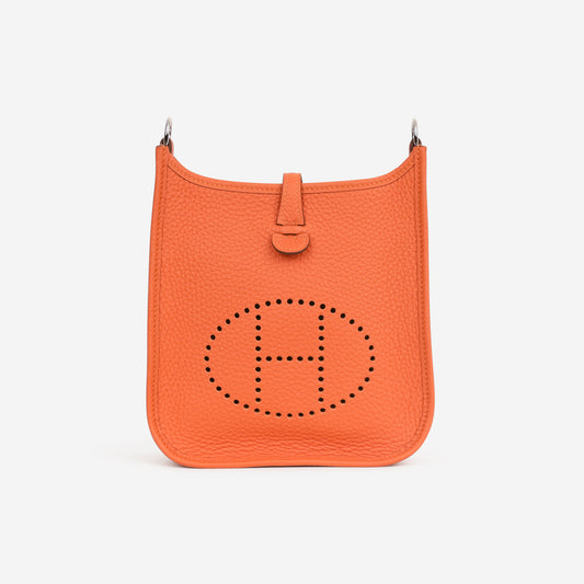Hermès Evelyne TPM - Tangerine Clemence | Palladium Hardware